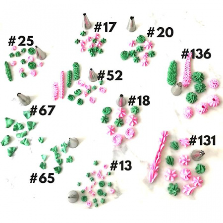 Кондитерская насадка открытая звезда №19 Tulip™ малый размер (diam. 5 mm; 8 лучей)