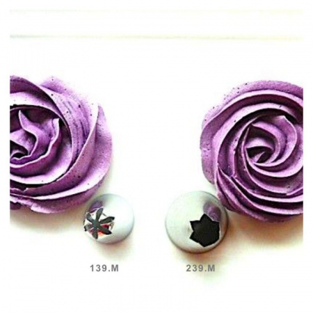 Насадка открытая звезда №239, 439 | Роза Джаз (6 лучей) - Standard open star tip #239, 439 | Rose Jazz | by Tulip Workshop