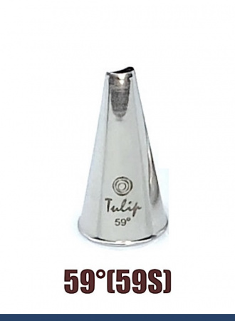 Кондитерская насадка 59°(59S) Tulip, Корея, прорезь 4.8 мм лепесток изогнутый правый, мини Кондитерская насадка 59°(59S) Tulip, Корея, прорезь 4.8 мм лепесток изогнутый правый, мини