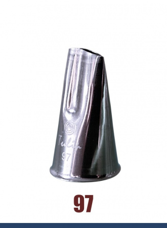 Кондитерская насадка 97 Tulip, Корея, прорезь 10 мм лепесток 2-й изогнутый Кондитерская насадка 97 Tulip, Корея, прорезь 10 мм лепесток 2-й изогнутый