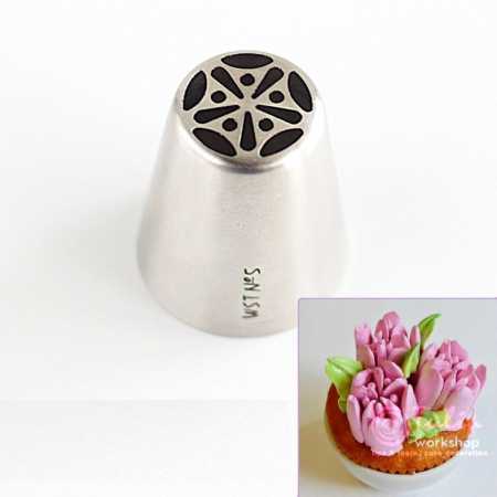 Набор 12 кондитерских насадок - тюльпан одним движением №№ 1,3,4,5,7,8,10,11,12,13,14,15 | L размер