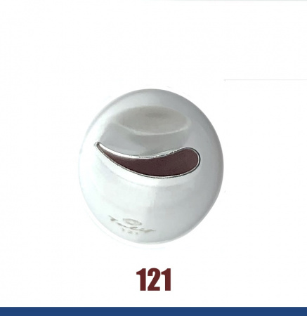 Кондитерская насадка 121 Tulip прорезь 14 мм, лепесток розы изогнутый Кондитерская насадка 121 Tulip прорезь 14 мм, лепесток розы изогнутый