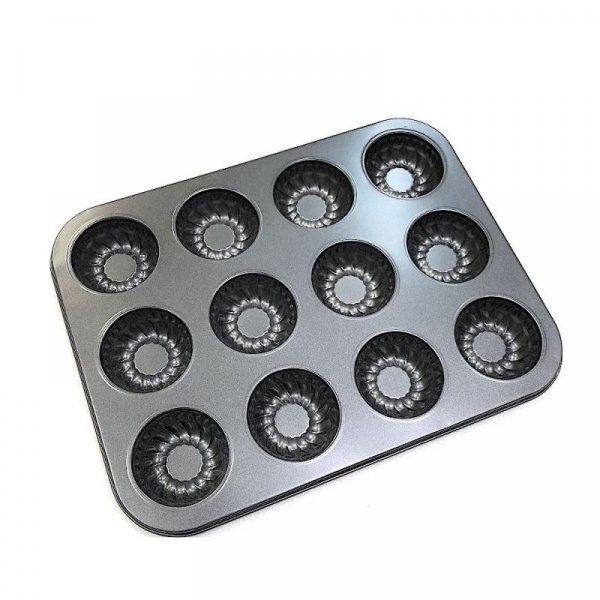 Форма для выпечки металлическая антипригарная | 12 кексов - Бисквиты