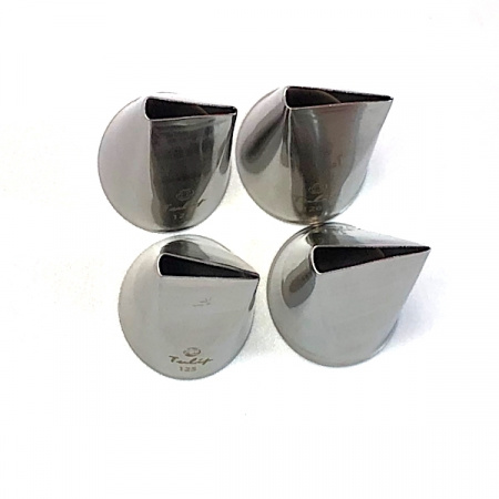 Набор кондитерских насадок 124, 125, 126, 127 Tulip™, 4 шт, лепесток розы прямой Набор кондитерских насадок 124, 125, 126, 127 Tulip™, 4 шт, лепесток розы прямой