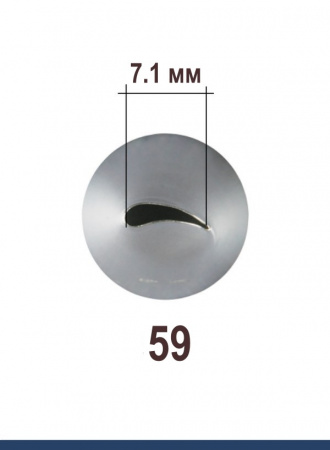 Кондитерская насадка 59 Tulip, Корея, прорезь 7.1 мм лепесток изогнутый Кондитерская насадка 59 Tulip, Корея, прорезь 7.1 мм лепесток изогнутый