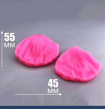 Молд силиконовый (вайнер) лепесток Пиона малый (1), комплект 2 шт (55•45 мм) 1006