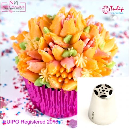 Насадка Тюльпан №3 пяти лепестковая | L размер (Russian Tulip Nozzle #3 Five Petals | L size | by Tulip Workshop)