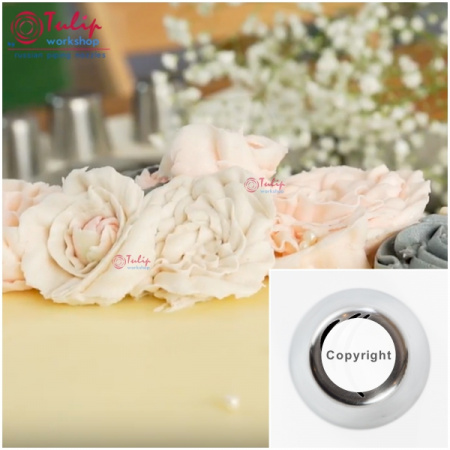 Насадка листик/лепесток E №106 лепестки Пиона | L размер (Russian Leaf&Petal E Nozzle #106 Peony Petals | L size | By Tulip Workshop)