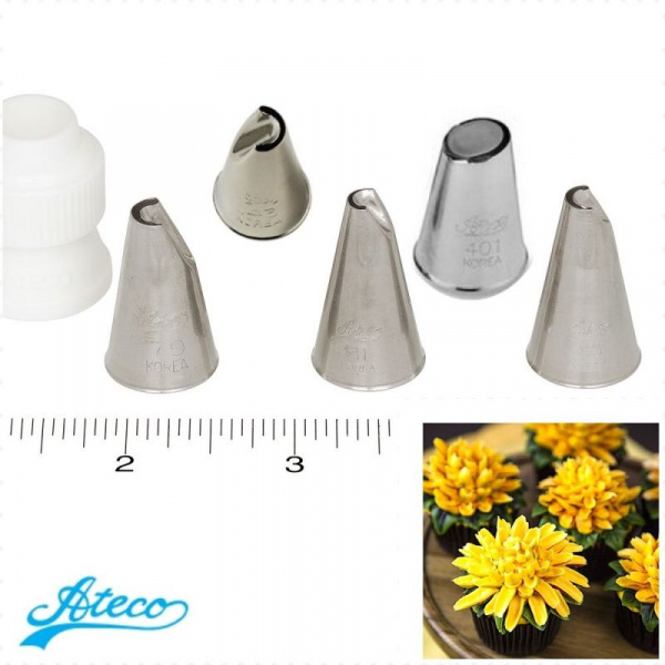 Кондитерская насадка лепесток хризантемы №79, 80, 81, 401, 403 Ateco