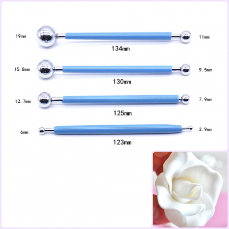 Кондитерские шарики для моделирования мастики | набор 4*8 шт