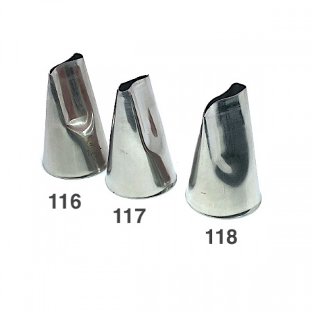 Кондитерская насадка 117 Tulip, Корея, прорезь 16 мм лепесток 2-й изогнутый Кондитерская насадка 117 Tulip, Корея, прорезь 16 мм лепесток 2-й изогнутый