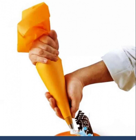 Кондитерский мешок силиконовый многоразовый 50 см superflex (оранжевый) Кондитерский мешок силиконовый многоразовый 50 см superflex (оранжевый)