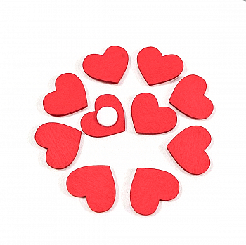 Самоклейка на коробки "сердце" 2.5-3 см, упак. 12 шт