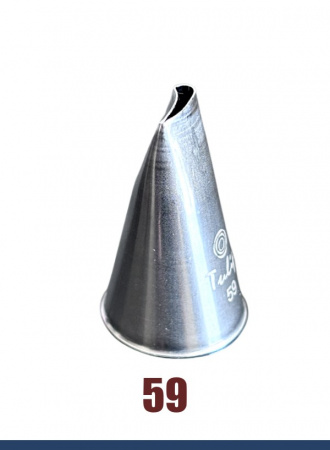 Кондитерская насадка 59 Tulip, Корея, прорезь 7.1 мм лепесток изогнутый Кондитерская насадка 59 Tulip, Корея, прорезь 7.1 мм лепесток изогнутый
